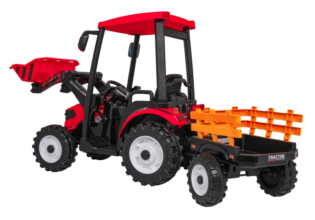 MEGA električni traktor D68 s prikolicom, crveni_6