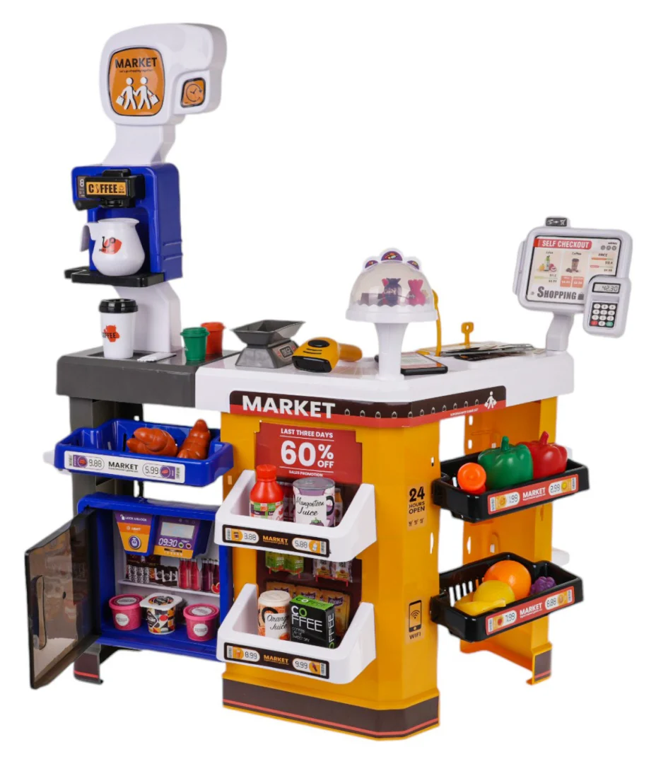 MEGA supermarket s košaricom + pribor_3