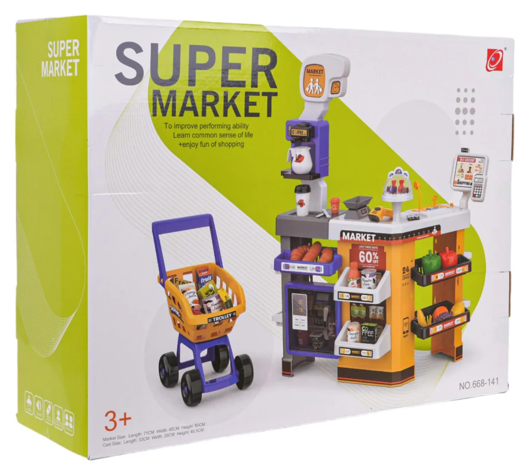 MEGA supermarket s košaricom + pribor_6