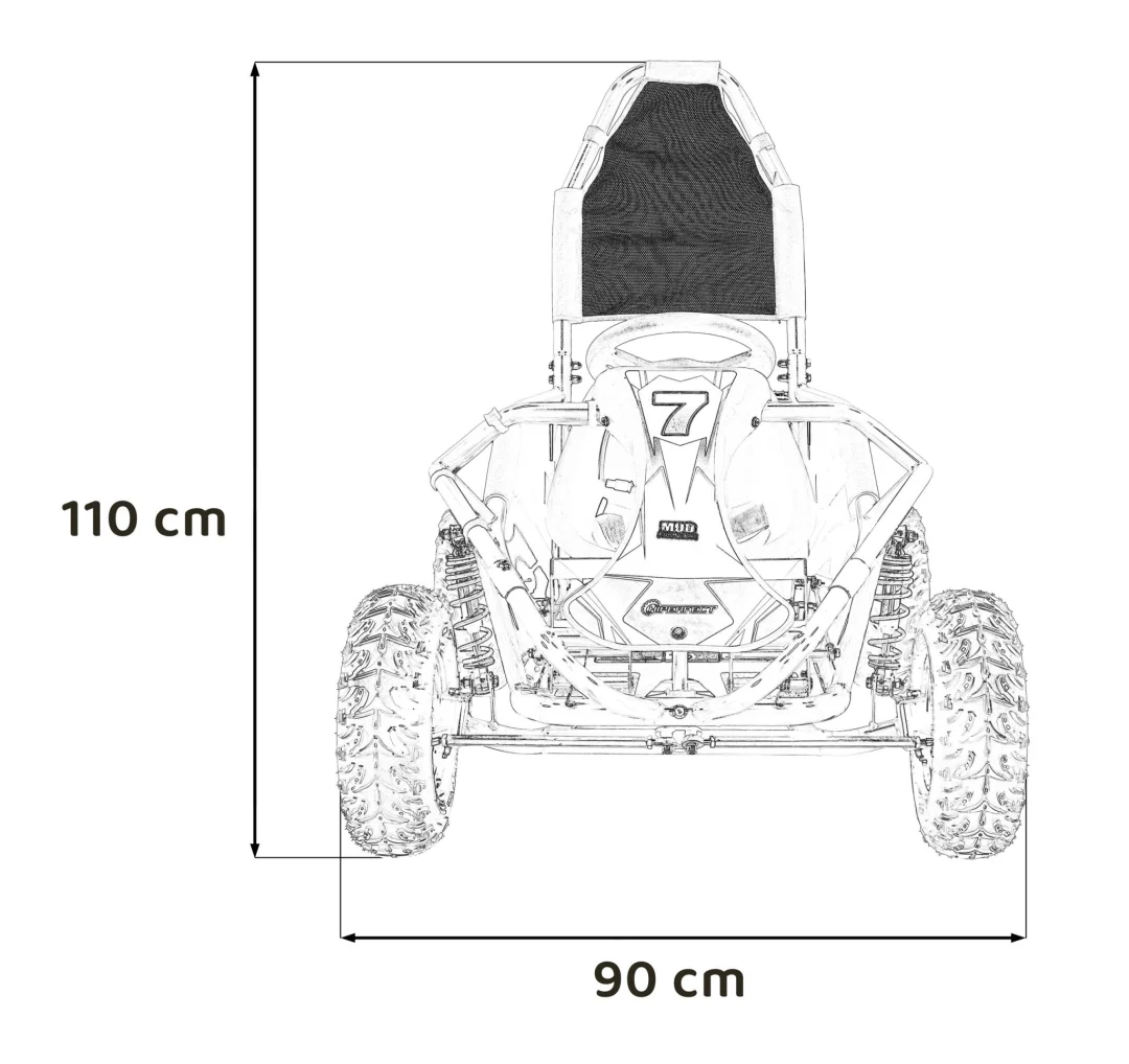 MUD MONSTER benzinski go-kart crni_2