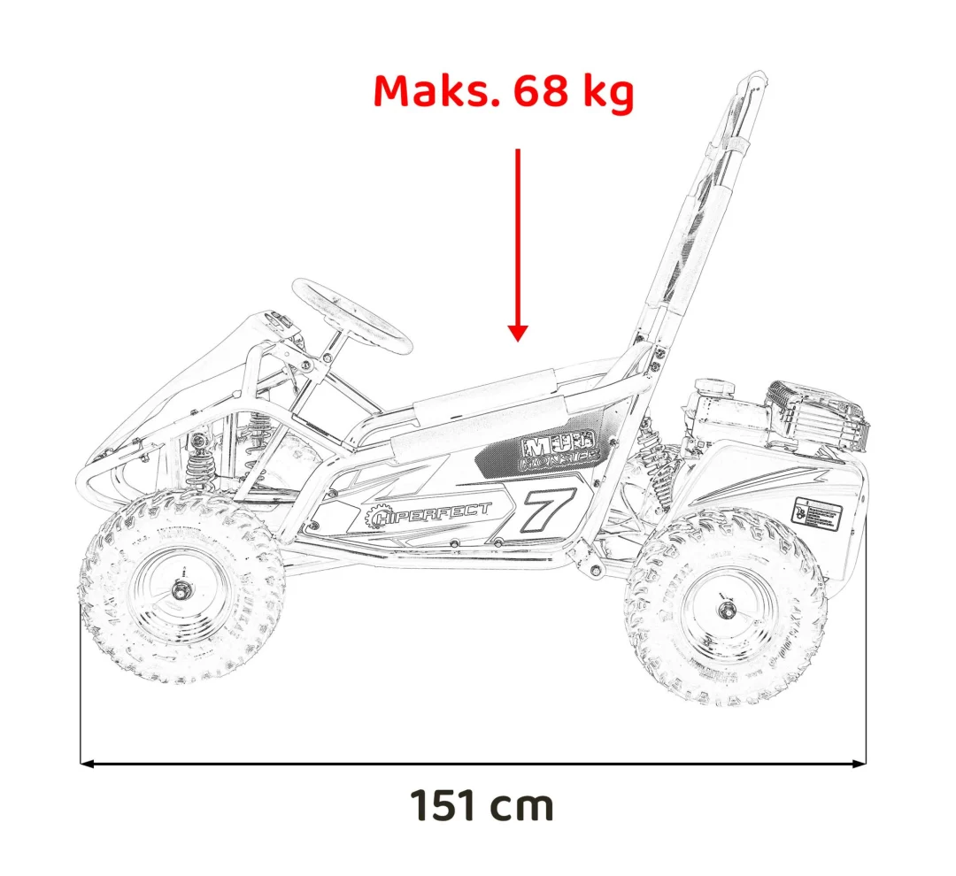 MUD MONSTER benzinski go-kart zeleni_3