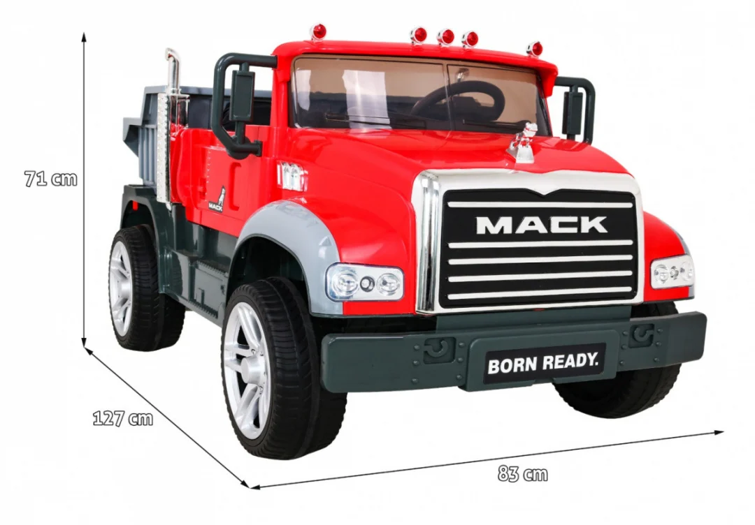 Mack kamion na akumulator za djecu, crveni_2