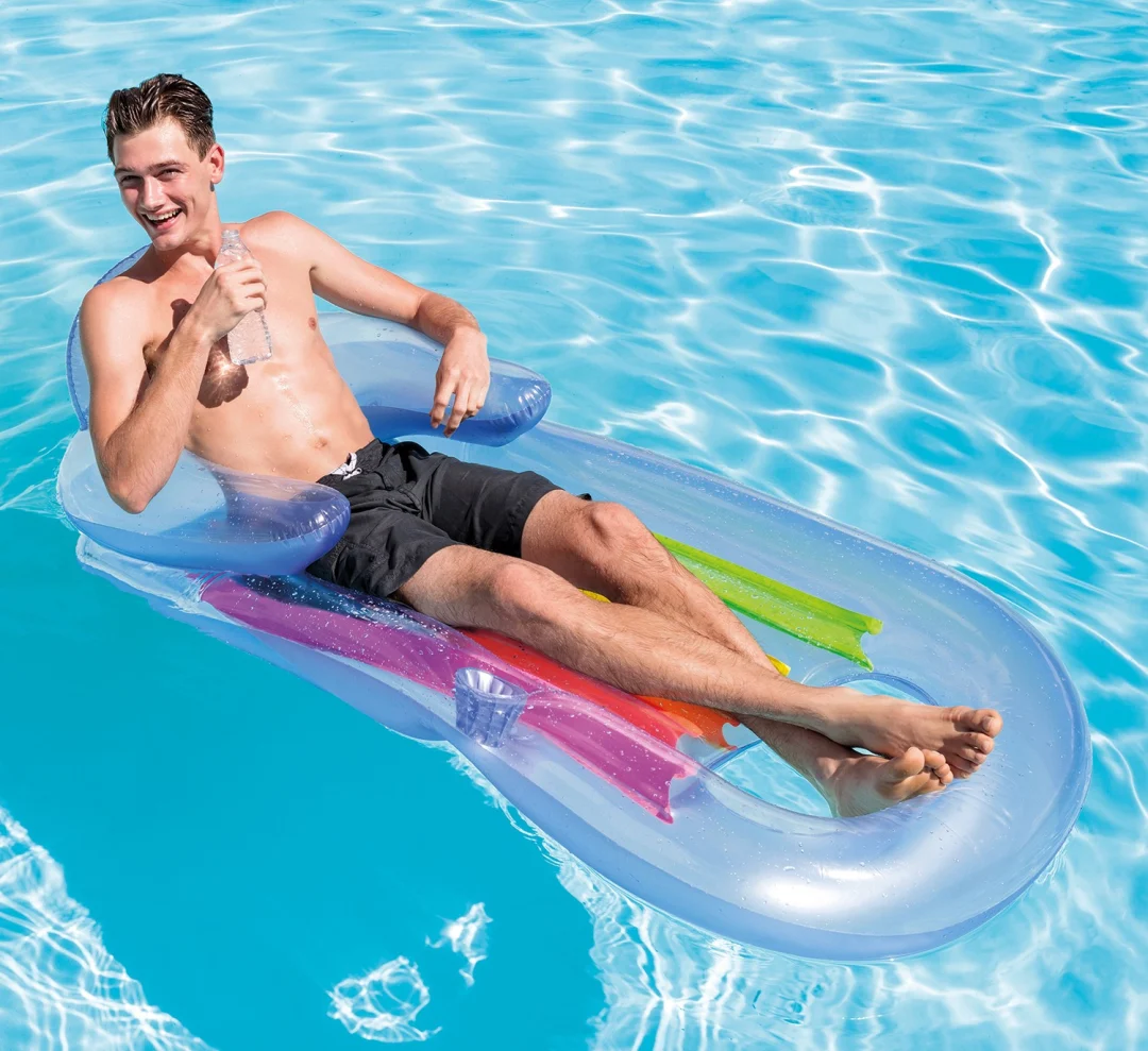 Madrac-ležaljka 2 u 1 King Cool 160 × 85 cm Intex 58802 srebrni_5