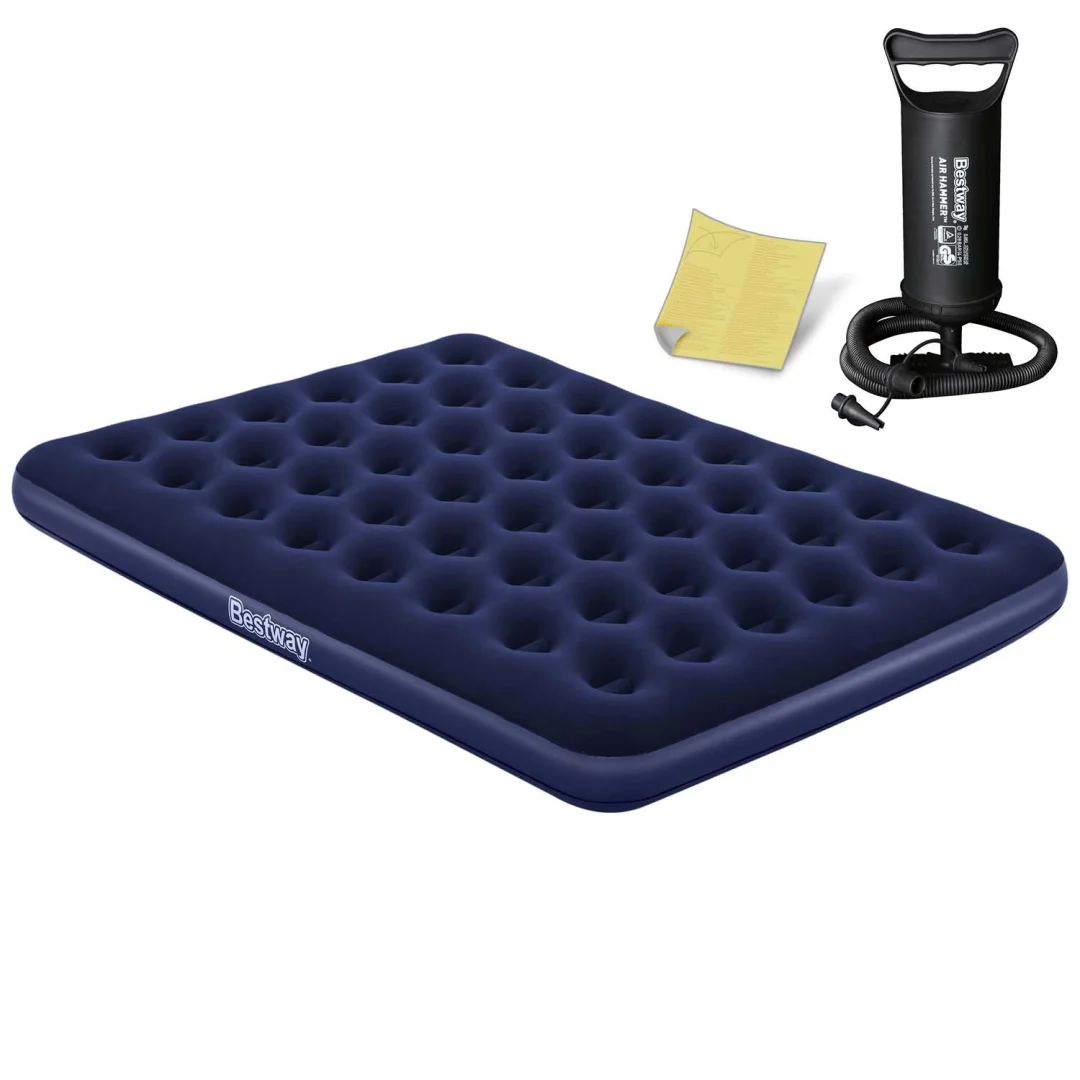 Madrac na napuhavanje 203 × 152 × 22 cm s klipnom pumpom Bestway 67003_1