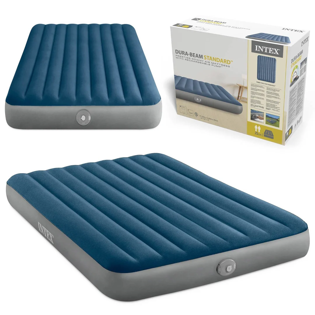 Madrac na napuhavanje 203 × 152 × 25 cm s ugrađenom USB pumpom Intex 64189NP_1