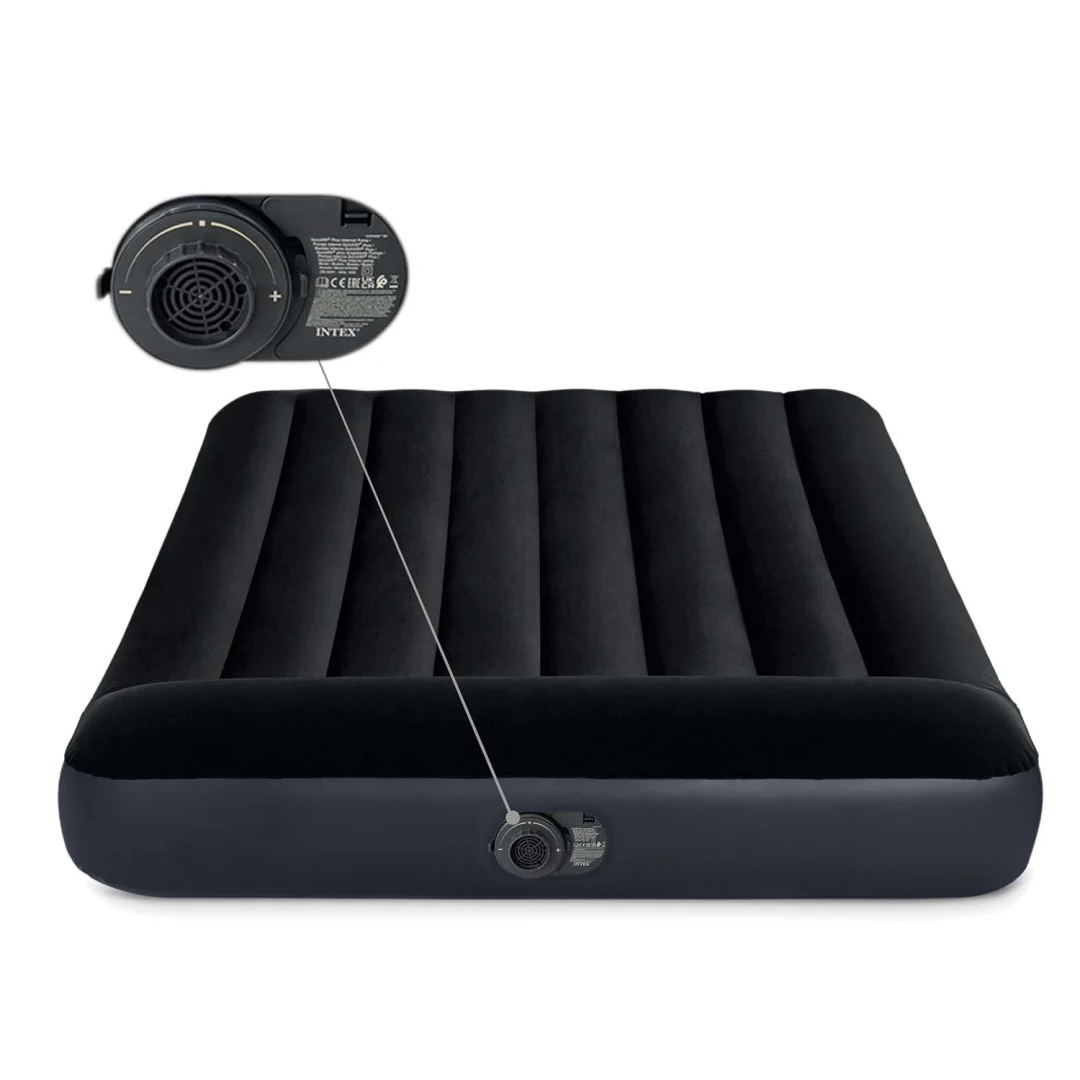 Madrac na napuhavanje 203 × 152 × 25 cm s ugrađenom električnom pumpom Intex 64150_2