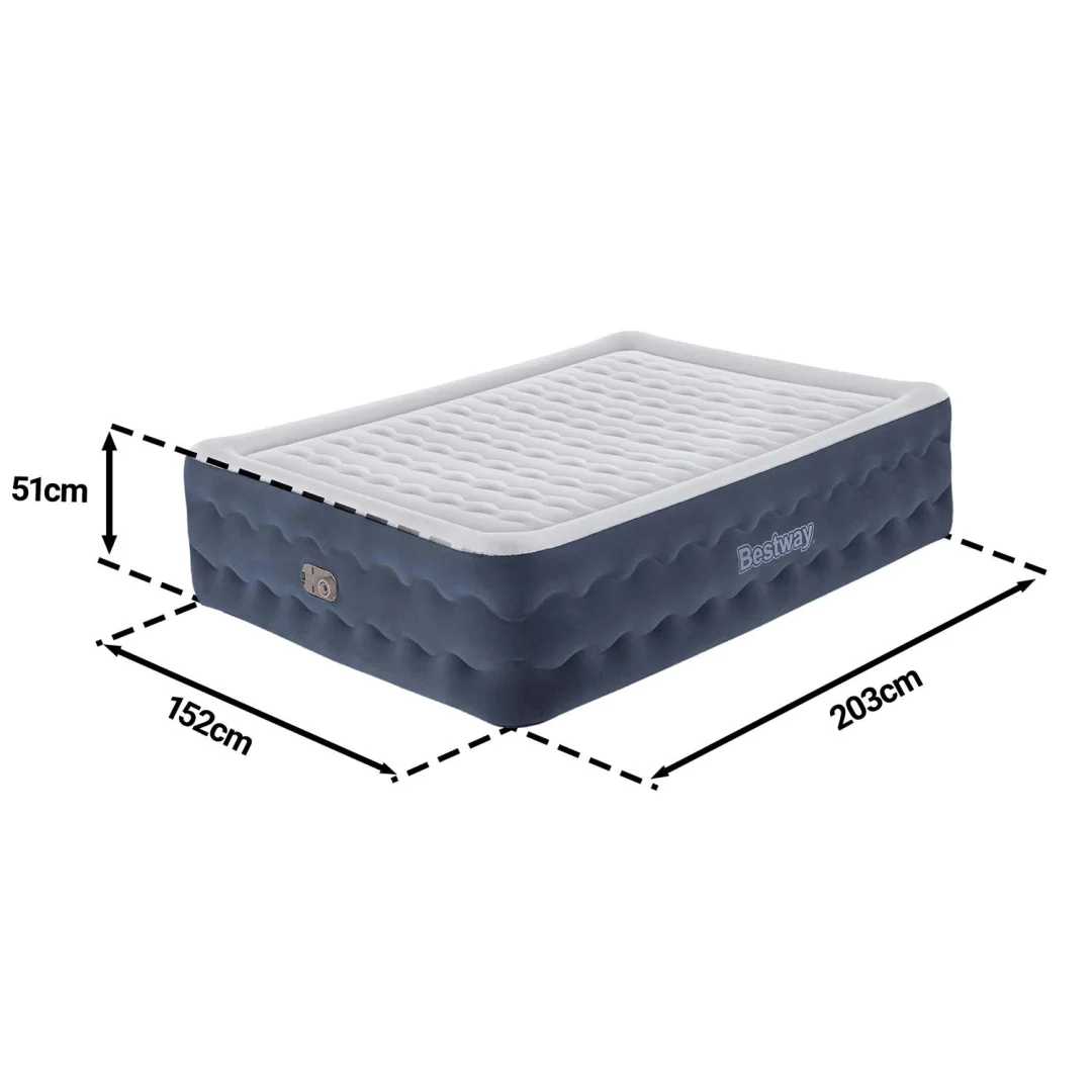Madrac na napuhavanje 203 × 152 × 51 cm s električnom pumpom Bestway 6716P_9