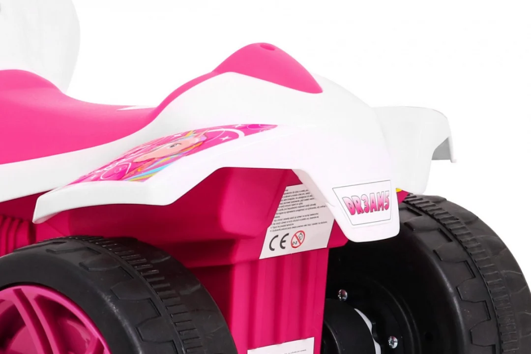 Mali Monster Quad na baterije za najmlađe, ružičasti pogon od 25 W quad na akumulator_10