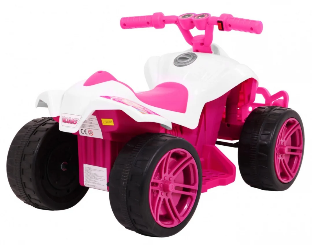 Mali Monster Quad na baterije za najmlađe, ružičasti pogon od 25 W quad na akumulator_7