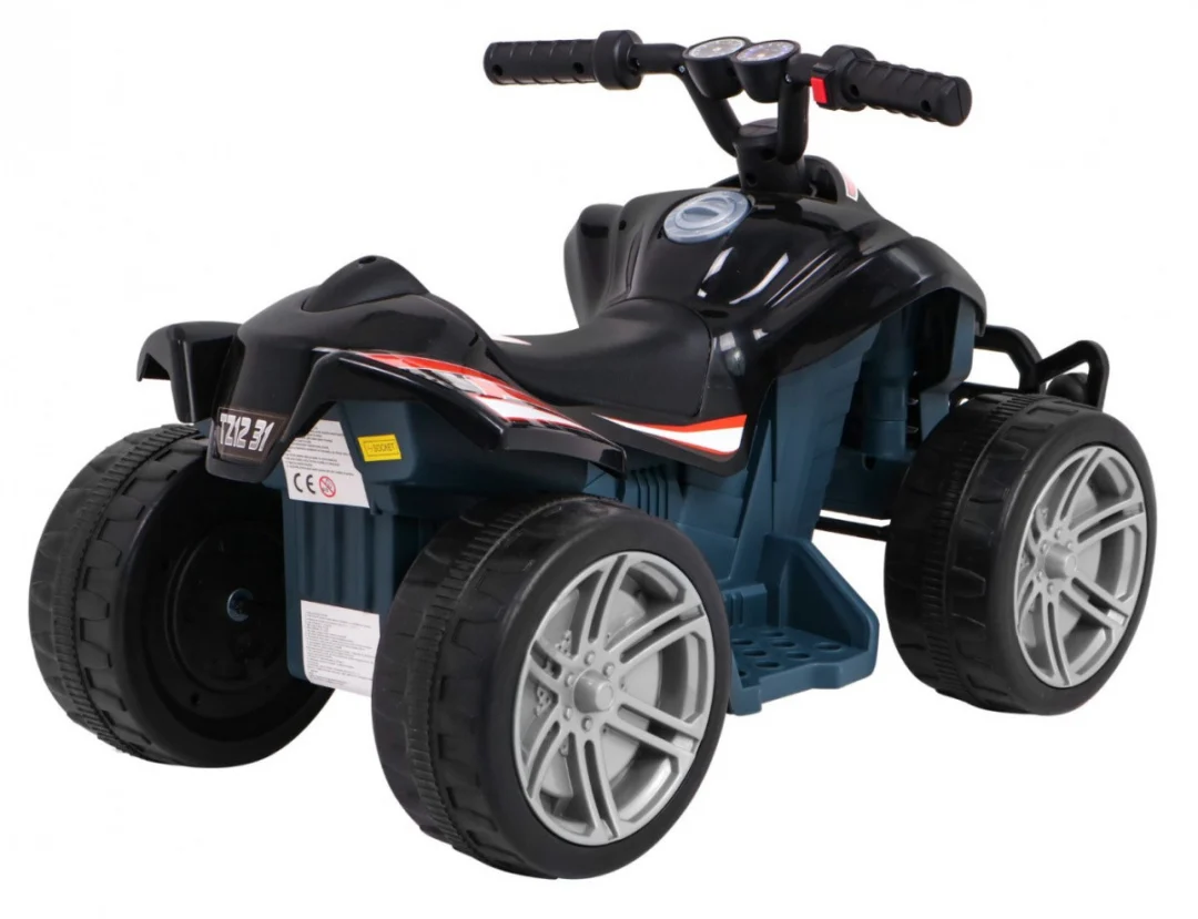 Mali Monster quad na baterije za najmlađe, crni, pogon od 25 W, crna quad na akumulator_8