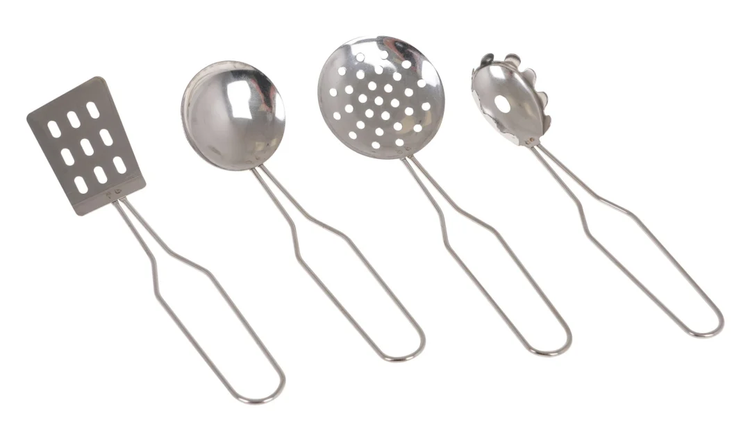 Mali kuharski set metalni lonci cvjetni 9 dijelova 3+_4