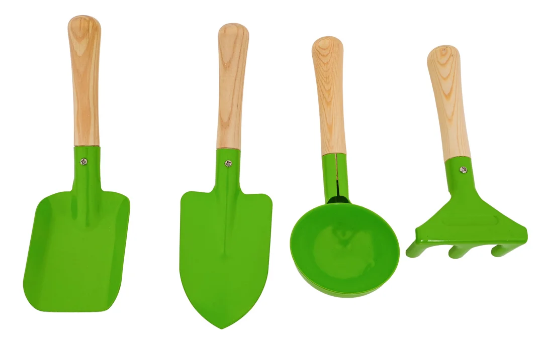 Mali vrtlarski set s kolicima, zeleni_15