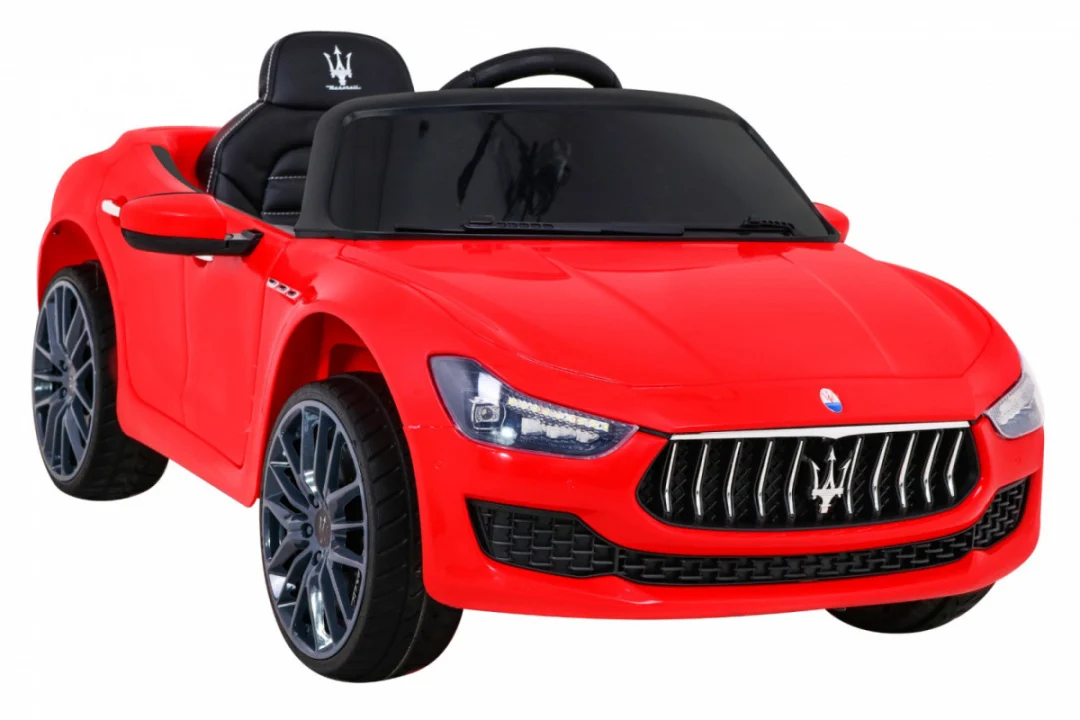 Maserati Ghibli Dječji automobil na baterije, crveni + daljinski upravljač + spori start, crvena_10