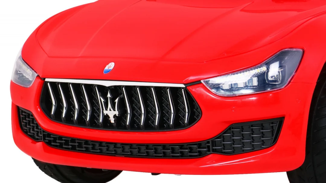 Maserati Ghibli Dječji automobil na baterije, crveni + daljinski upravljač + spori start, crvena_11