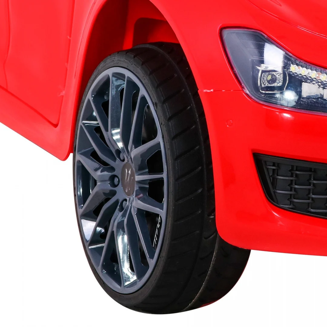 Maserati Ghibli Dječji automobil na baterije, crveni + daljinski upravljač + spori start, crvena_13