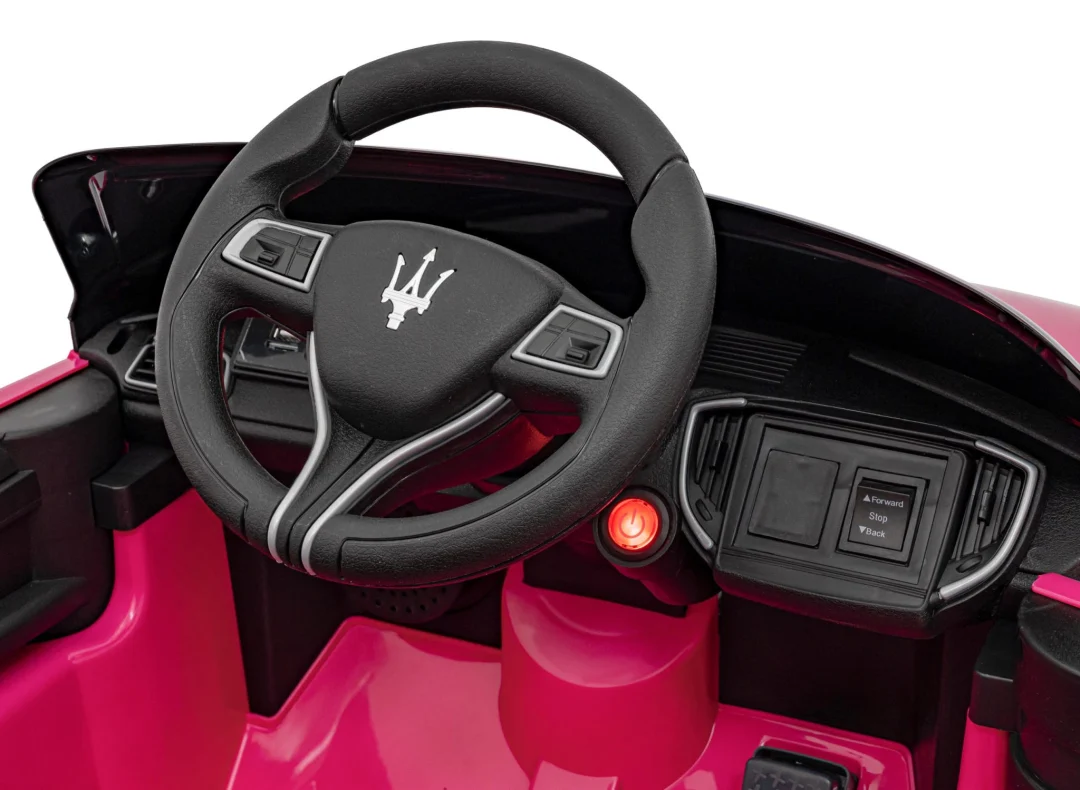 Maserati Ghibli dječji autosjedalica na baterije roza + daljinski upravljač + EVA boca + spori_11