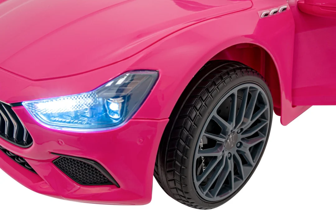 Maserati Ghibli dječji autosjedalica na baterije roza + daljinski upravljač + EVA boca + spori_14