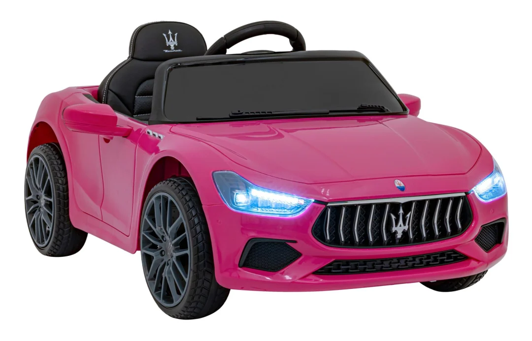 Maserati Ghibli dječji autosjedalica na baterije roza + daljinski upravljač + EVA boca + spori_9