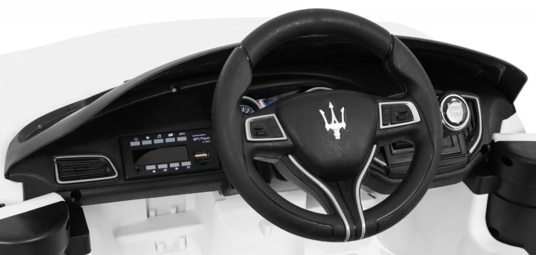 Maserati Ghibli na baterije za djecu bijeli + daljinski upravljač, bijela_10