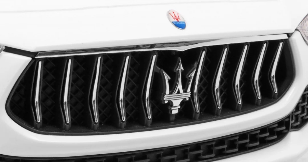 Maserati Ghibli na baterije za djecu bijeli + daljinski upravljač, bijela_12