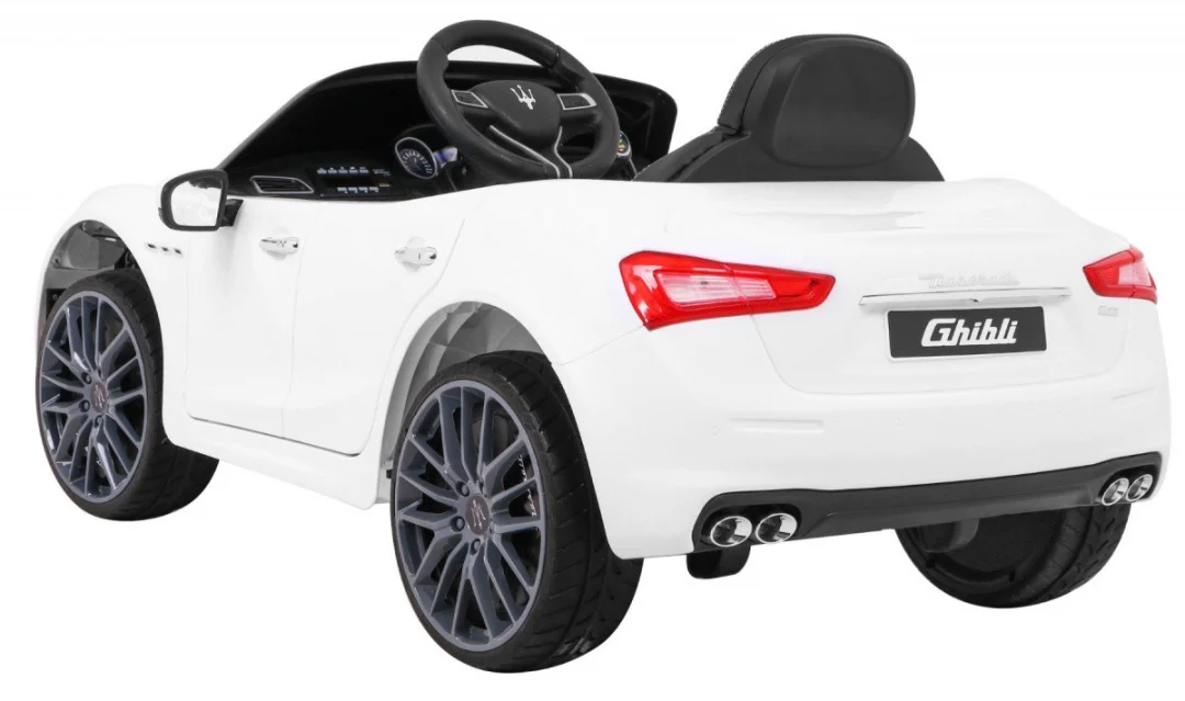 Maserati Ghibli na baterije za djecu bijeli + daljinski upravljač, bijela_5