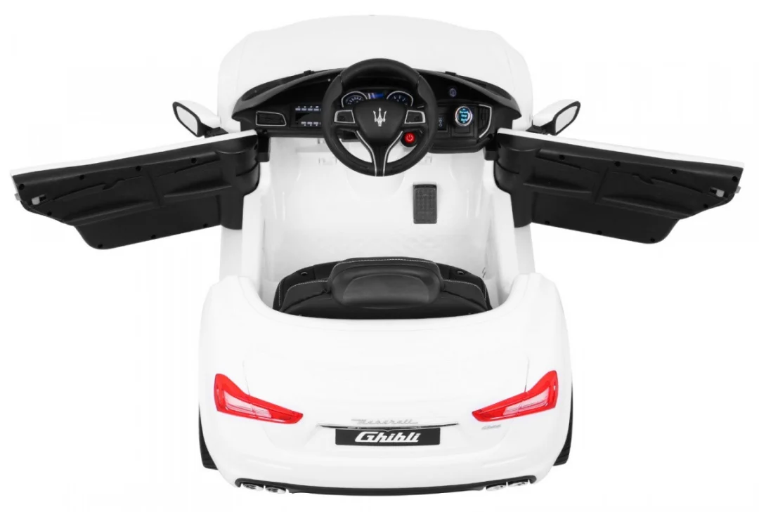 Maserati Ghibli na baterije za djecu bijeli + daljinski upravljač, bijela_7