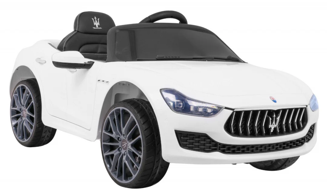 Maserati Ghibli na baterije za djecu bijeli + daljinski upravljač, bijela_9