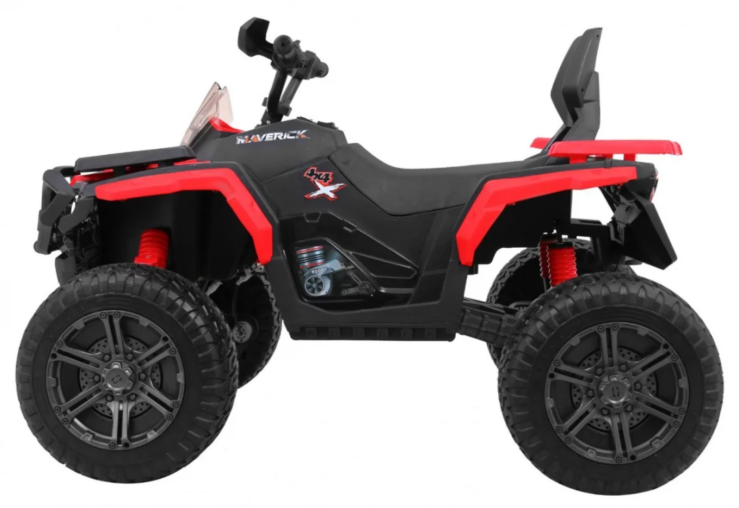 Maverick 4x4 električni quad za djecu crveni + EVA kotači + audio ploča + LED, crvena quad na akumulator_5