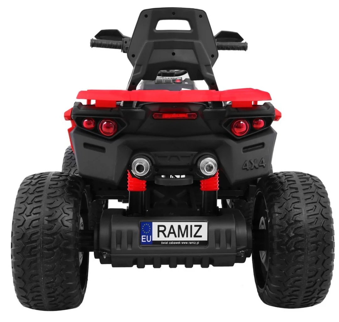 Maverick 4x4 električni quad za djecu crveni + EVA kotači + audio ploča + LED, crvena quad na akumulator_7
