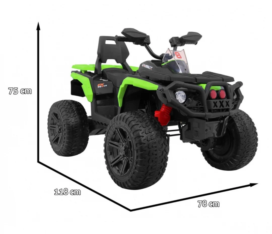 Maverick 4x4 quad na akumulator, zeleni_3