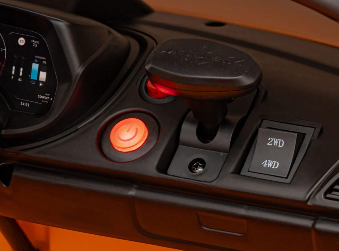 McLaren Artura Dječji autosjedalica na baterije, narančasta + 4x4 pogon + daljinski upravljač_13