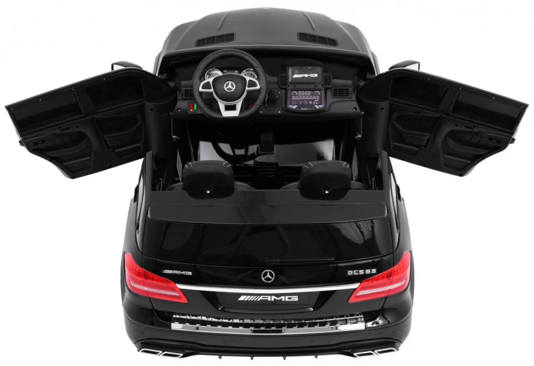 Mercedes AMG GLS63 Dječji automobil na baterije, crni + obojeni + 4x4 + ventilacijski otvor, crna_5