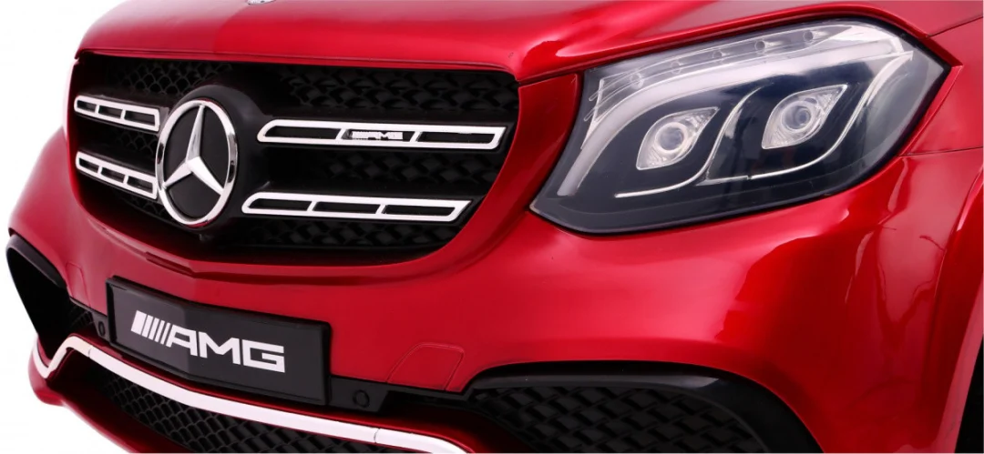 Mercedes AMG GLS63 Dječji automobil na baterije, crveni SUV + obojan + 4x4, crvena_3