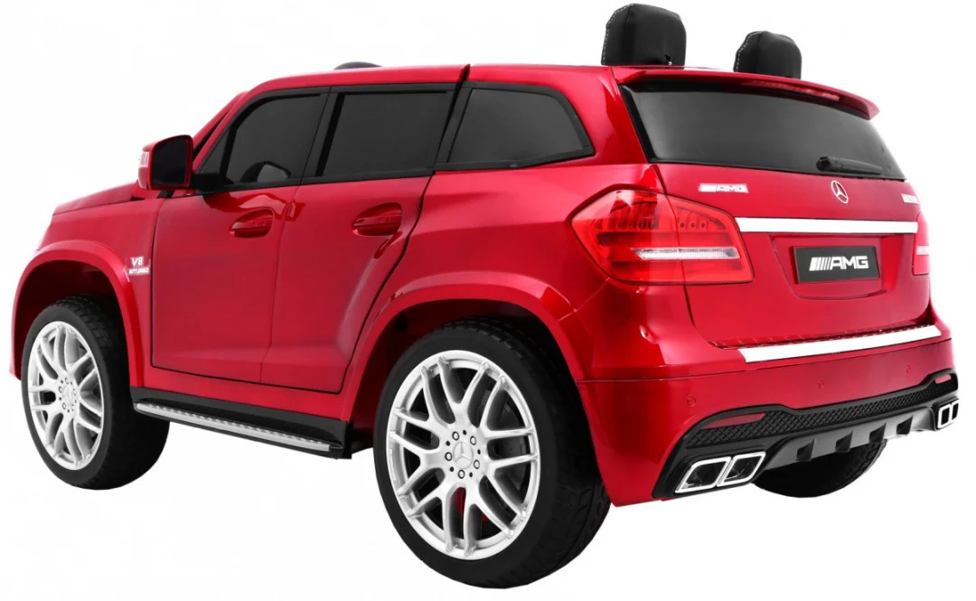 Mercedes AMG GLS63 Dječji automobil na baterije, crveni SUV + obojan + 4x4, crvena_4