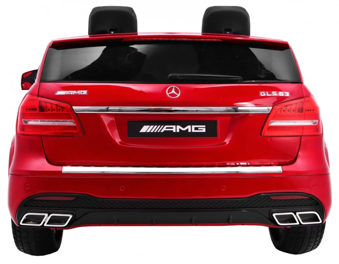 Mercedes AMG GLS63 Dječji automobil na baterije, crveni SUV + obojan + 4x4, crvena_5