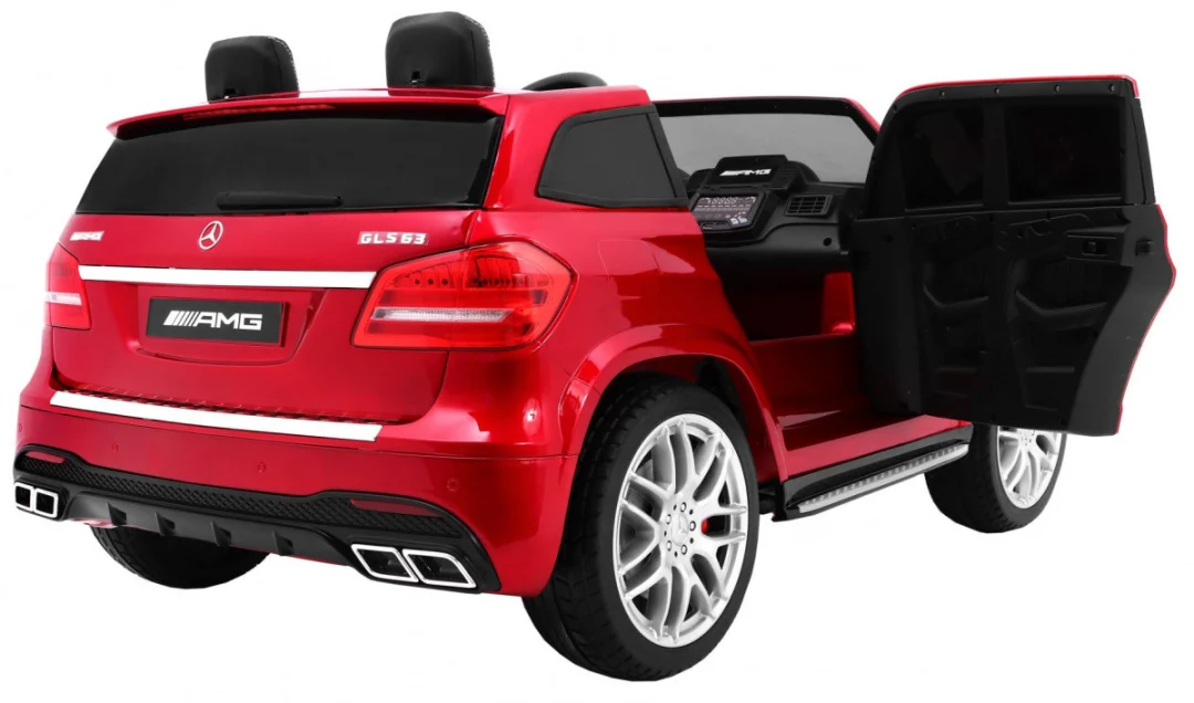 Mercedes AMG GLS63 Dječji automobil na baterije, crveni SUV + obojan + 4x4, crvena_7