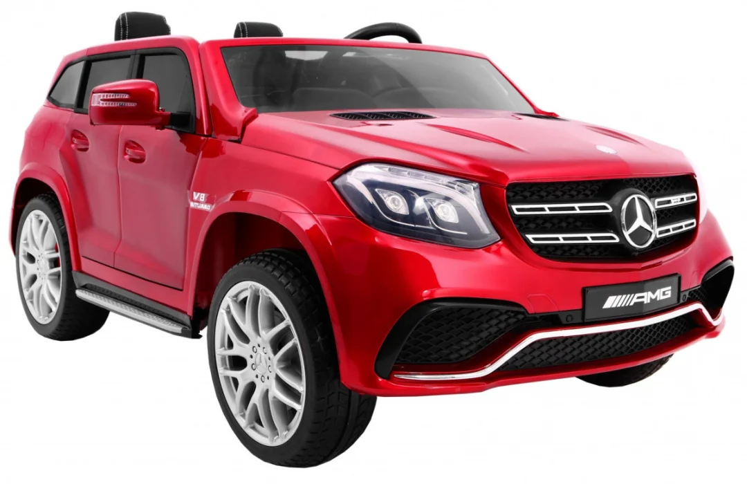 Mercedes AMG GLS63 Dječji automobil na baterije, crveni SUV + obojan + 4x4, crvena_9