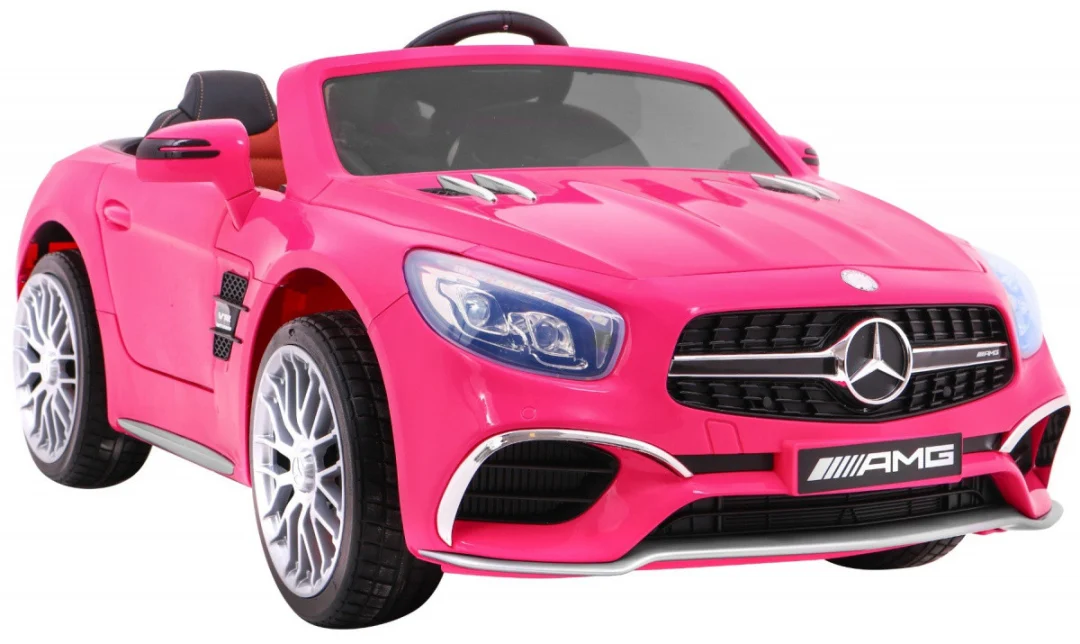 Mercedes AMG SL65 automobil na akumulator, ružičasti_10