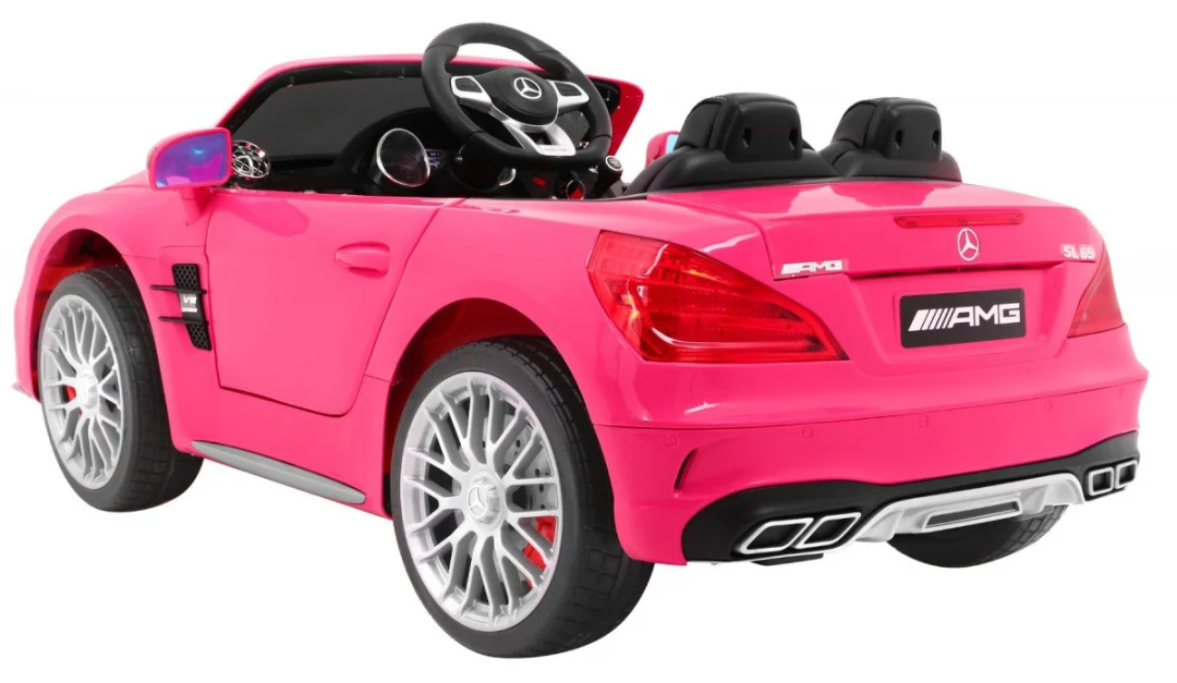 Mercedes AMG SL65 automobil na akumulator, ružičasti_5