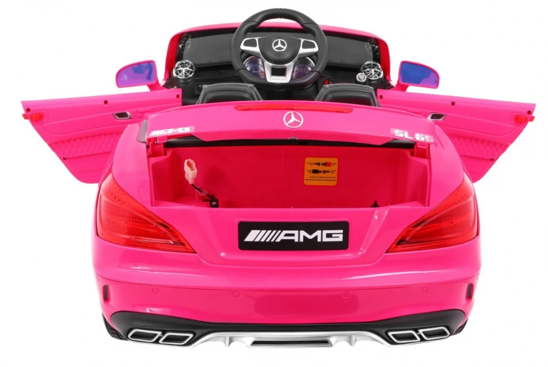 Mercedes AMG SL65 automobil na akumulator, ružičasti_8