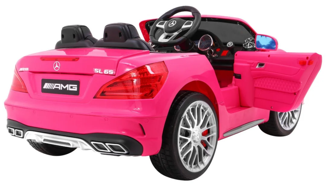 Mercedes AMG SL65 automobil na akumulator, ružičasti_9