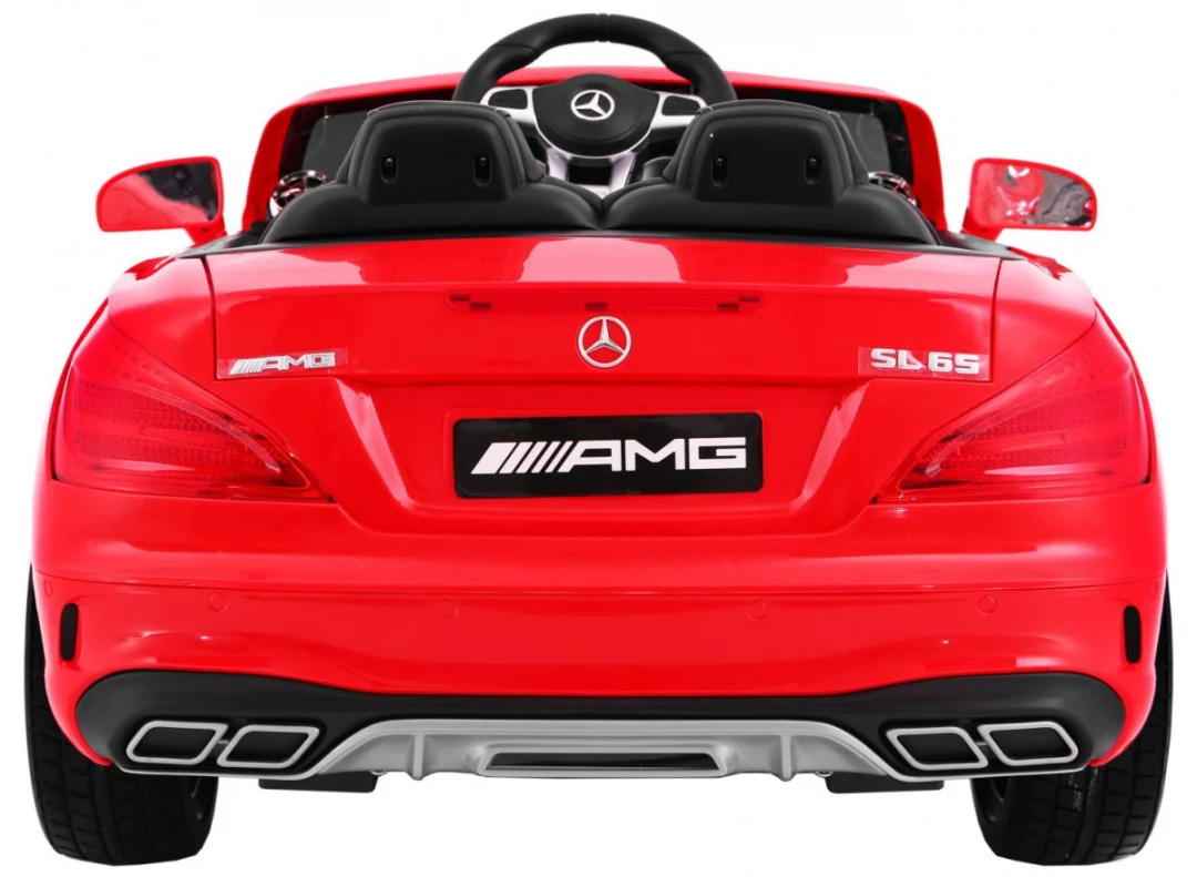 Mercedes AMG SL65 za djecu crveni + daljinski upravljač + nosač za prtljagu + podešavanje, crvena_2