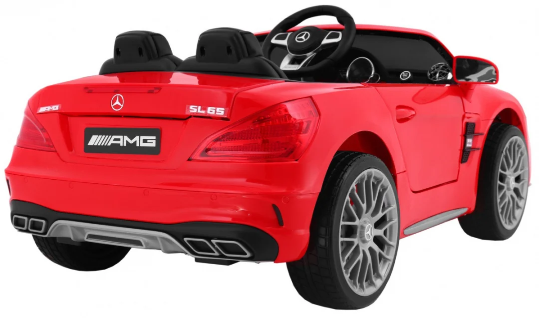 Mercedes AMG SL65 za djecu crveni + daljinski upravljač + nosač za prtljagu + podešavanje, crvena_6