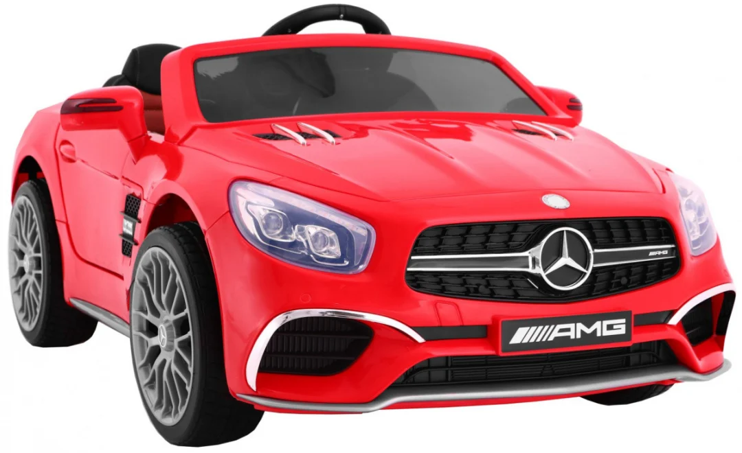 Mercedes AMG SL65 za djecu crveni + daljinski upravljač + nosač za prtljagu + podešavanje, crvena_7