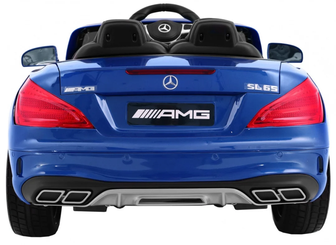 Mercedes AMG SL65 za djecu plava boja + daljinski upravljač + nosač za prtljagu + podešavanje_2