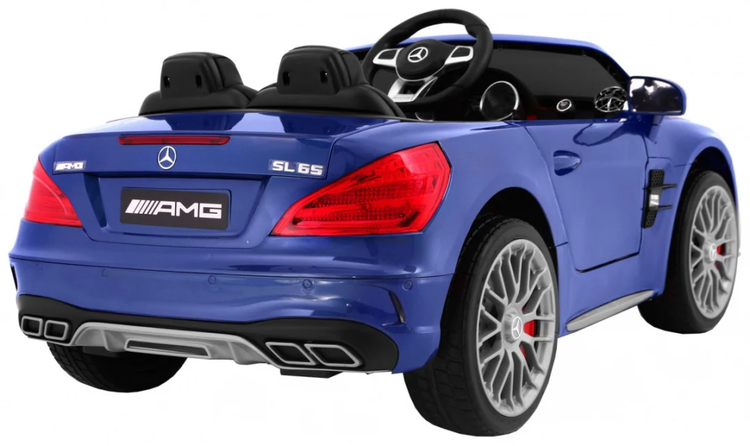 Mercedes AMG SL65 za djecu plava boja + daljinski upravljač + nosač za prtljagu + podešavanje_4