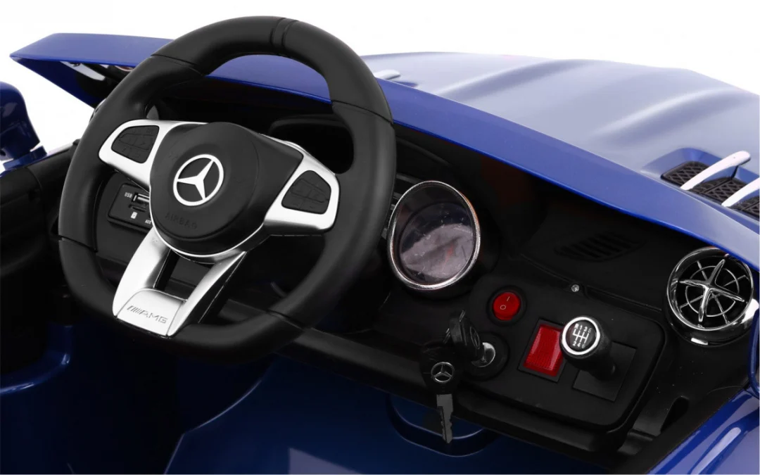Mercedes AMG SL65 za djecu plava boja + daljinski upravljač + nosač za prtljagu + podešavanje_5