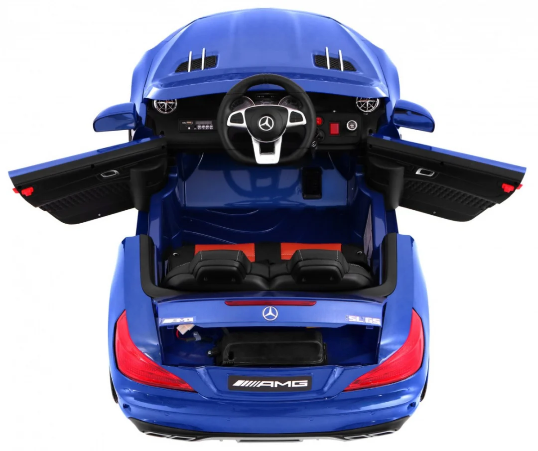 Mercedes AMG SL65 za djecu plava boja + daljinski upravljač + nosač za prtljagu + podešavanje_8