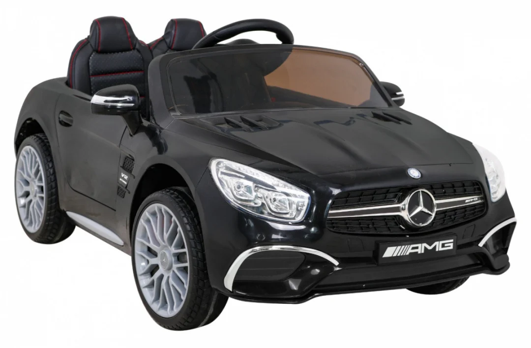 Mercedes Benz AMG SL65 S električni dječji auto crni + daljinski upravljač + audio LED + eko, crna_10