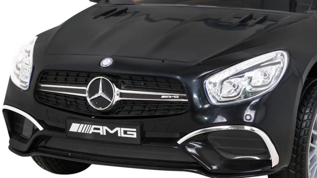 Mercedes Benz AMG SL65 S električni dječji auto crni + daljinski upravljač + audio LED + eko, crna_12